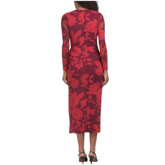 TAYLOR Floral Mesh Maxi Dress - Picture 2 of 2